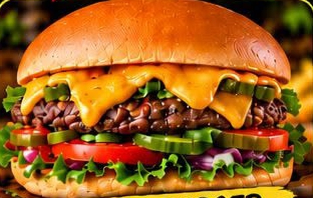 Retro burger
